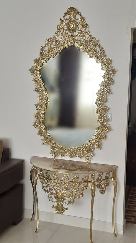آینه کنسول برنزی - برنز
